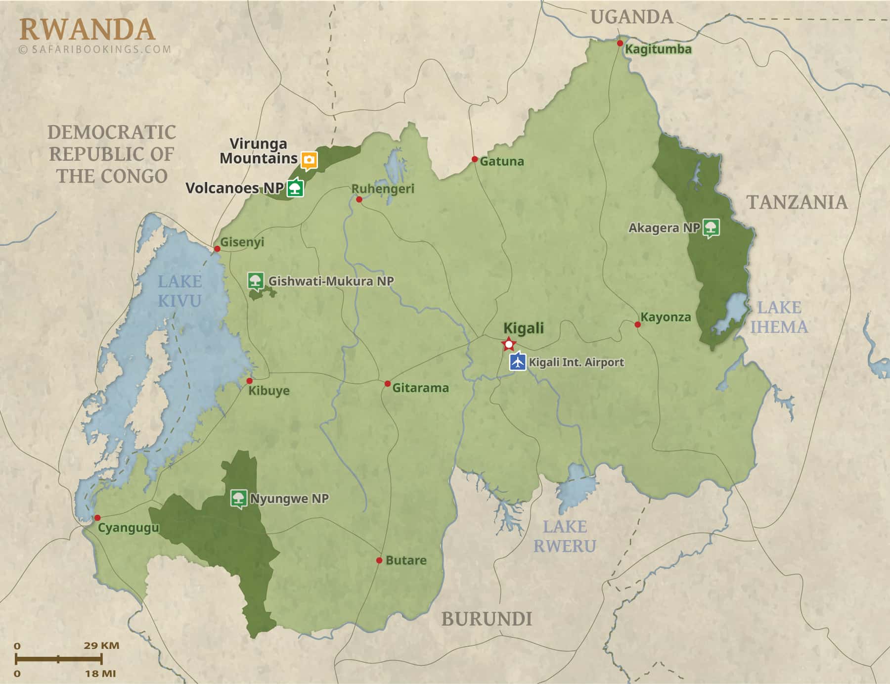 Rwanda map