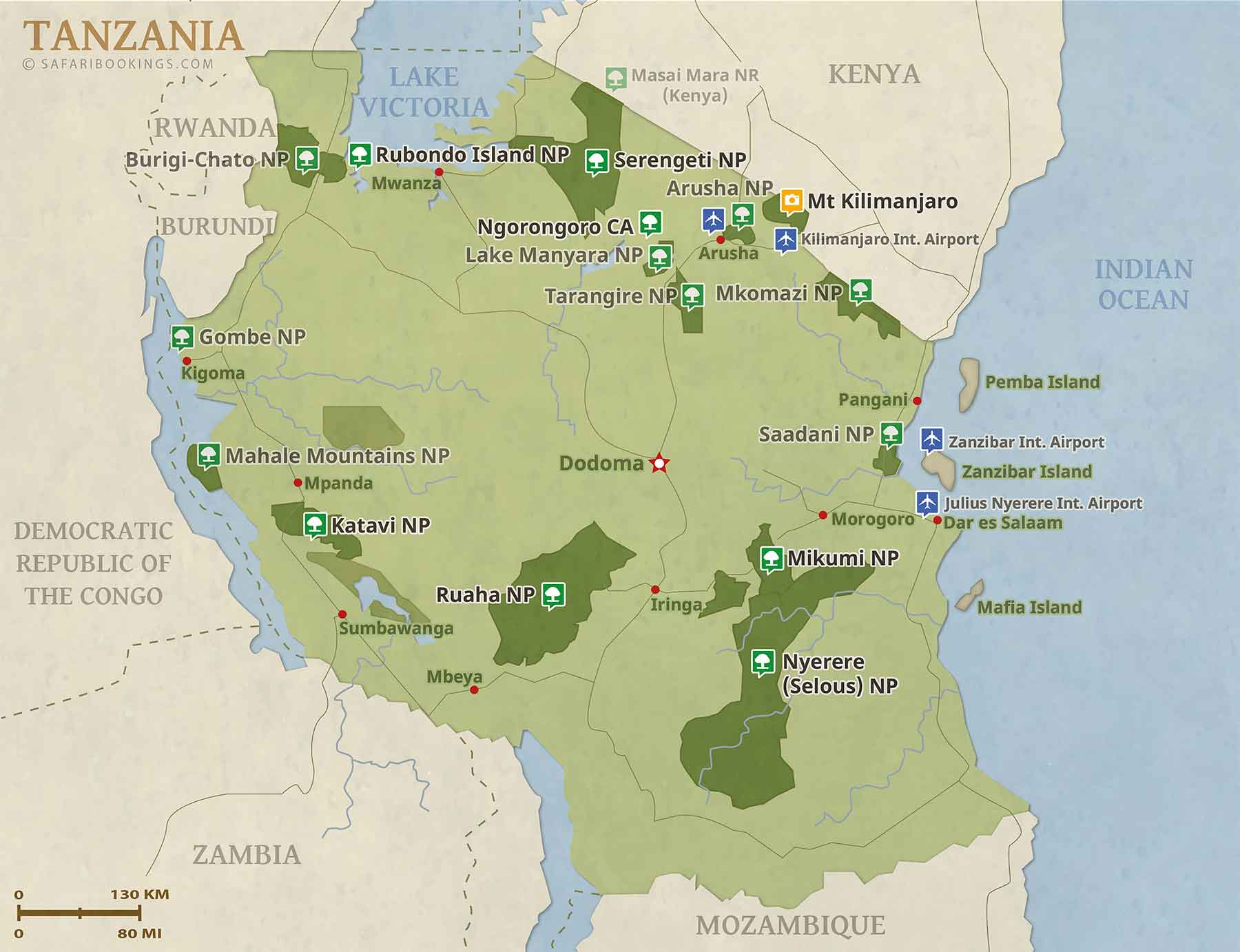 Tanzania map